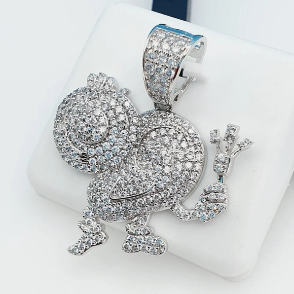 "925 Sterling Silver Cubic Zirconia Pendant, UU1P6A6037 - Picture 1 of 9